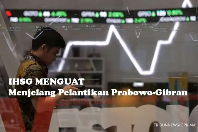 IHSG Menguat Menjelang Pelantikan Prabowo-Gibran