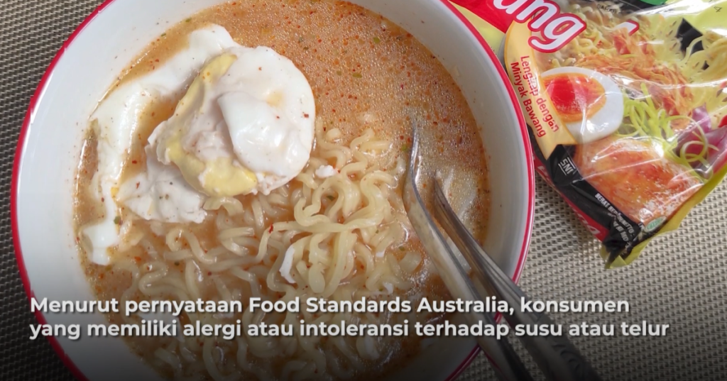 Indomie Ditarik Peredarannya di Australia